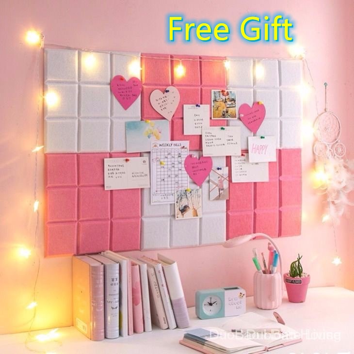 Nordic Style rectangular Felt Letter Board felt Note Memo Schedule