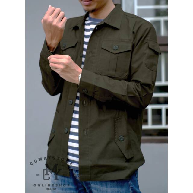 jaket canvas trucker