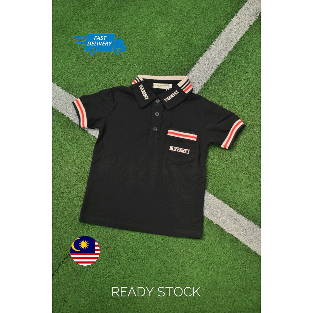 burberry polo shirt kids green