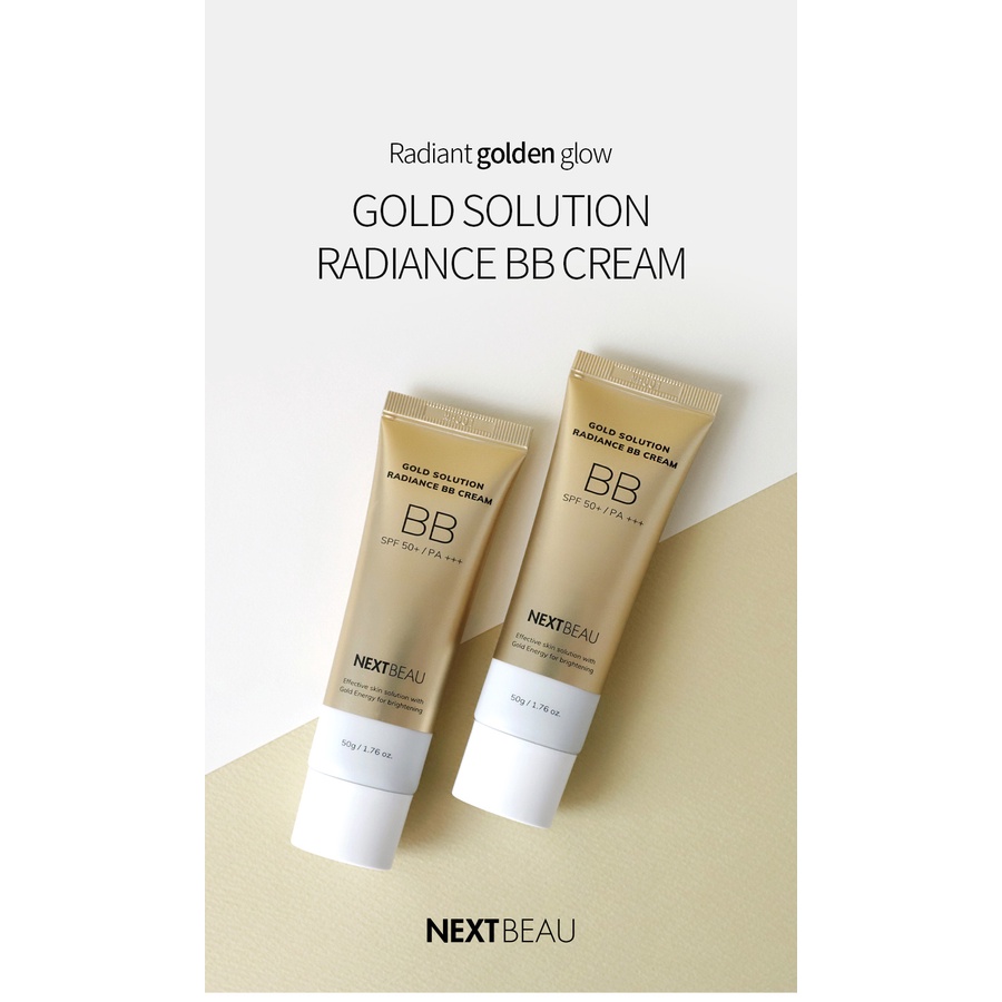 NEXTBEAU Gold Solution Radiance BB Cream SPF50+PA+++ 50g | Shopee Malaysia