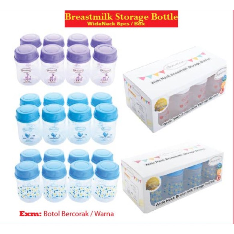 Autumnz Wide Neck Breastmilk Storage Bottles 5oz X 8 Botol Simpan Susu Badan Shopee Malaysia