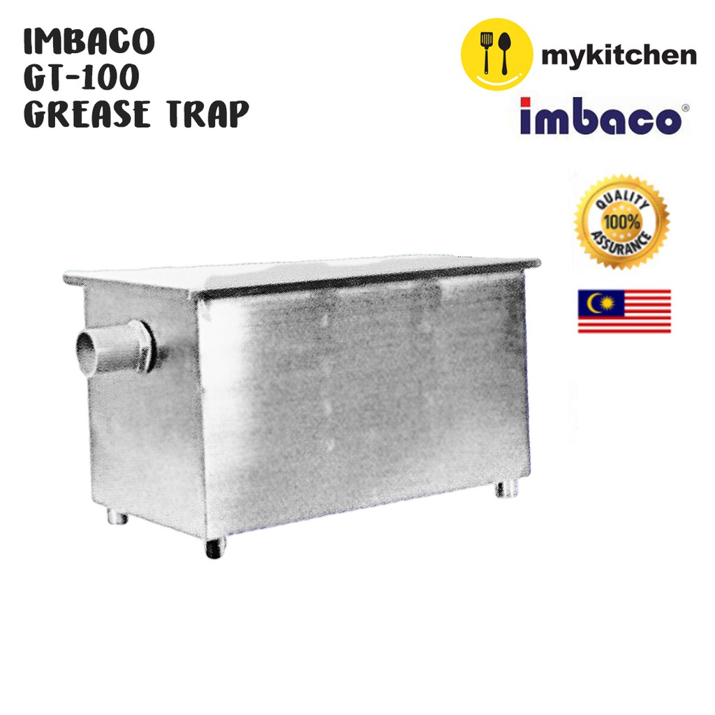 My Kitchen Imbaco Gt 100 S S Quality Grease Trap Thick Oil Filter Oil Trap Commercial Heavy Duty Industry Home Grease Shopee Malaysia