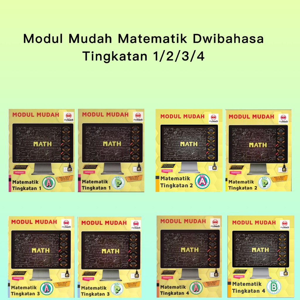 Modul mudah matematik dwibahasa tingkatan 1 2 3 4  BeeCost