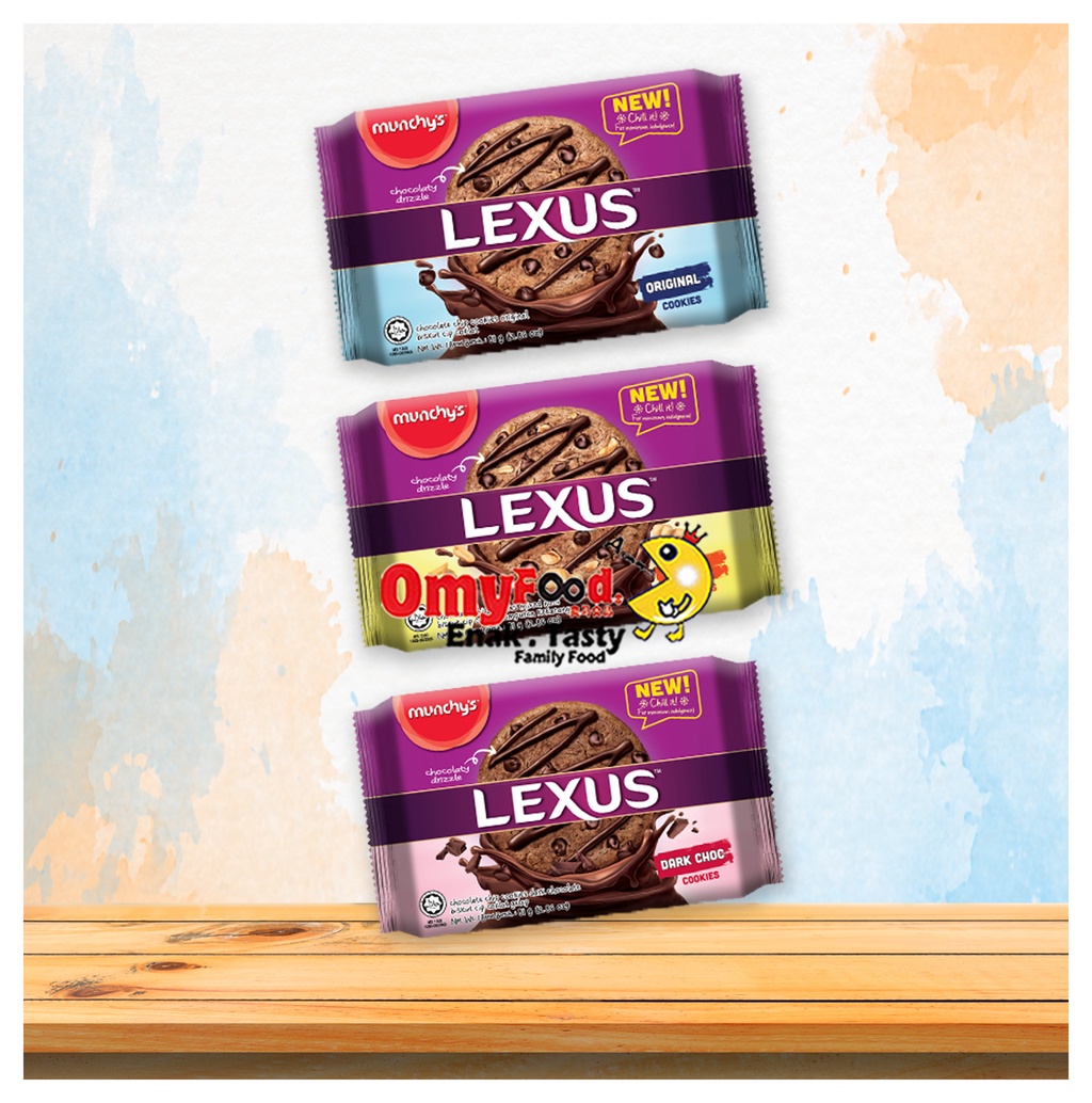 81g Munchy's Lexus Cookies [Original / Dark Choco / Mixed Nuts][OmyFood