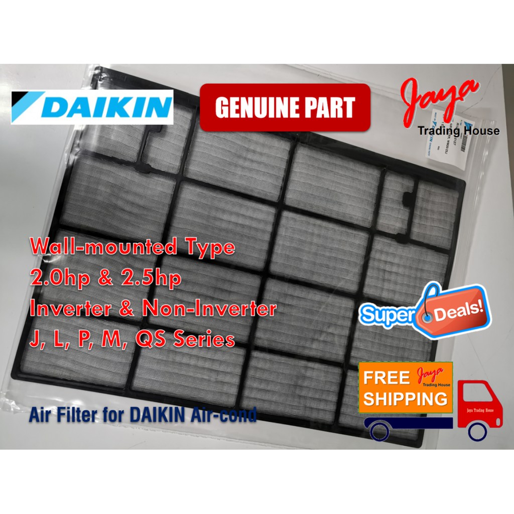 DAIKIN Air Filter for Wallmounted 2.0hp & 2.5hp J/L/P/M/QS/Q Series