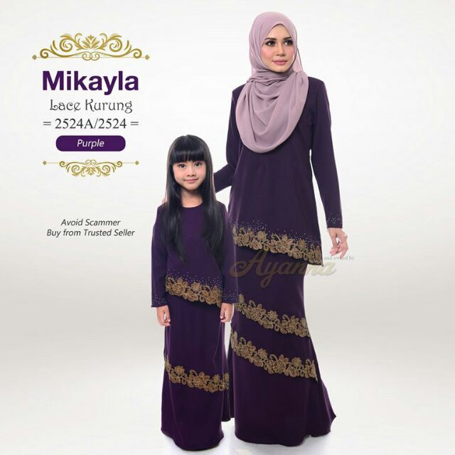 10 Ide Baju  Kurung Moden Ibu  Dan  Anak  Kelly Lilmer