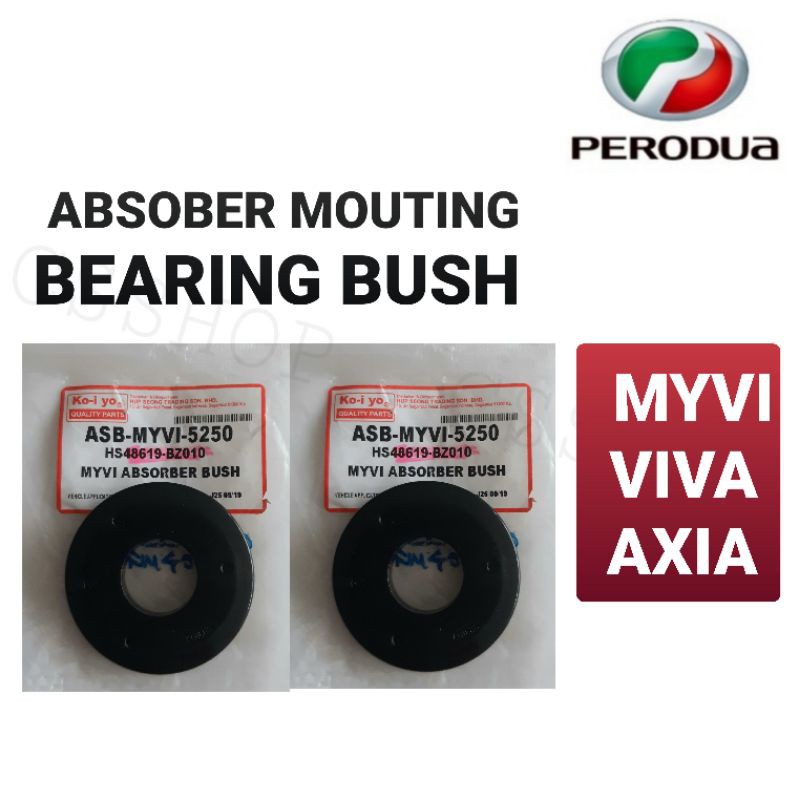 Perodua Myvi Viva Axia Absorber Mounting Bearing Bush 1set 2pcs Shopee Malaysia