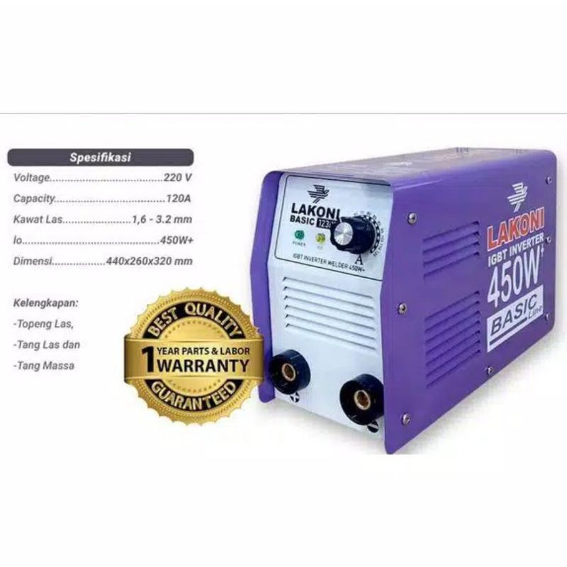 Lakoni 450 Watt 120a Basic 123 Ix Welding Machine Shopee Malaysia