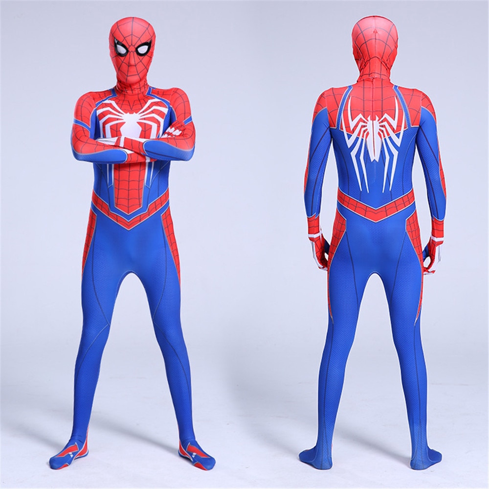 Ship After Feb 1 Kids Adult New Red Blue White Spiderman Cosplay