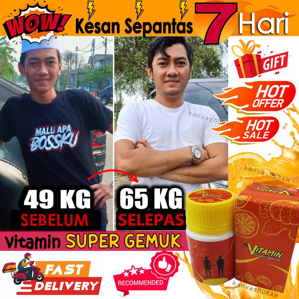 vitamin ubat pil gemuk badan original body up weight gain multivitamin