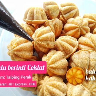 Bahulu Cermai Berinti Coklat  Peanut Butter  Starwberry 