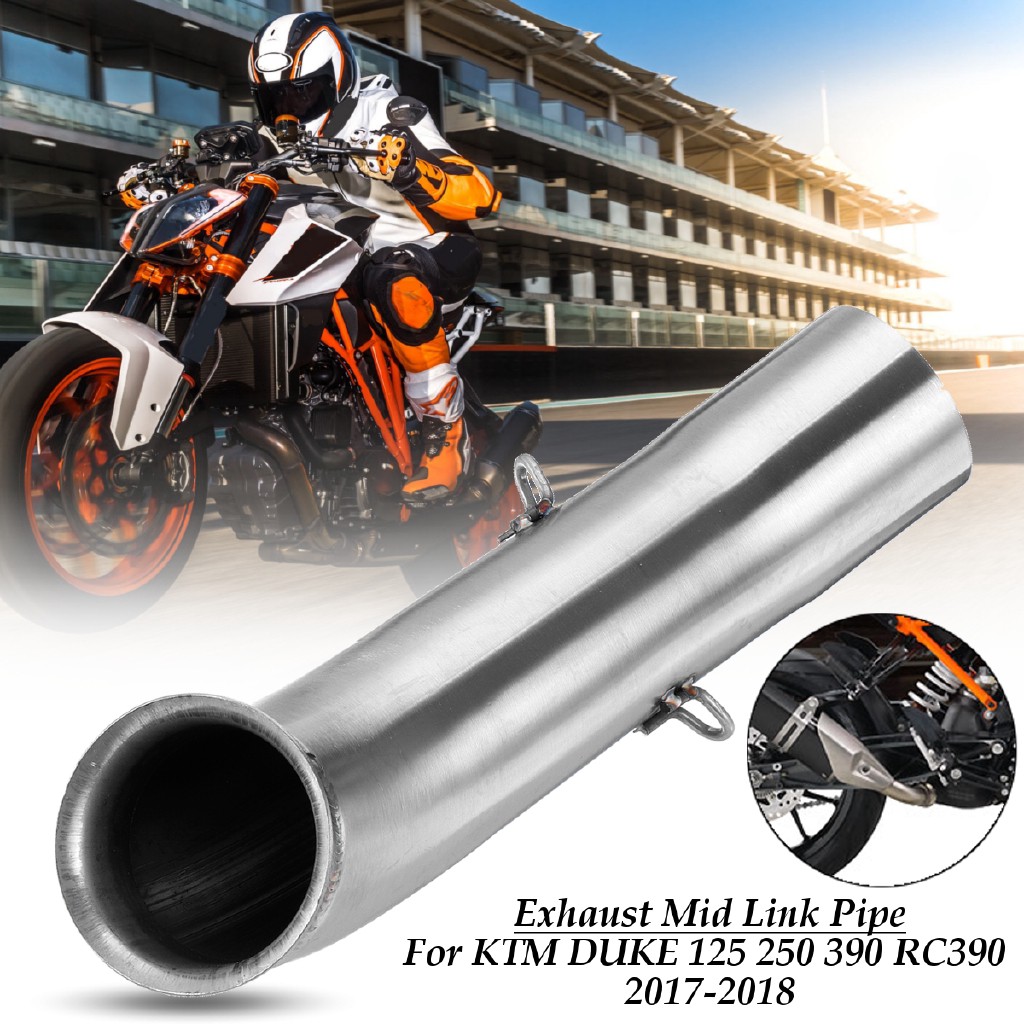 thumbnail image 2 of Exhaust Middle Pipe For KTM Duke 250/390 & RC390 2017-2018 - Stainless Steel 2 of 12