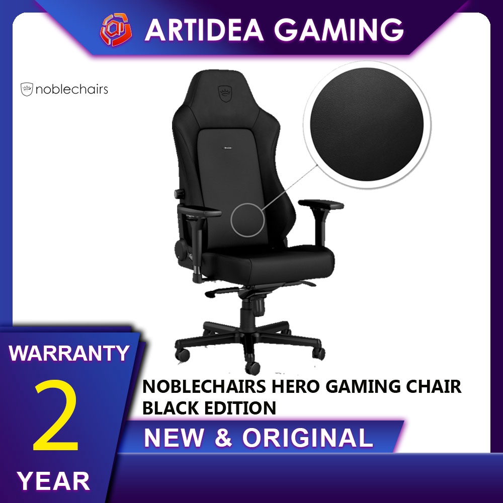 Noblechairs Hero Gaming Chair Black Edition Nbl Hro Pu Bed Sgl Shopee Malaysia