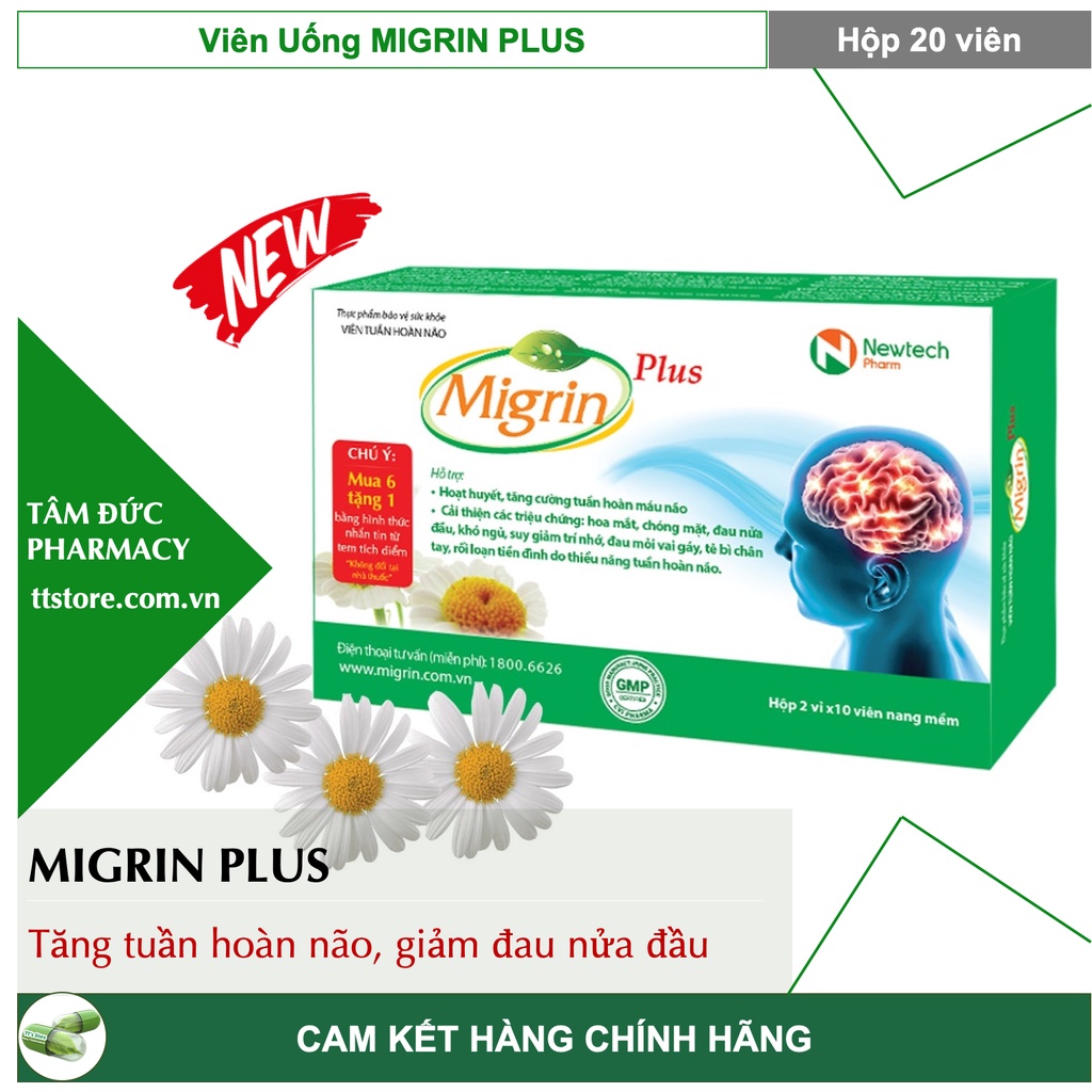 [New Model] MIGRIN PLUS [Box of 20 capsules] Migrine oral tablet