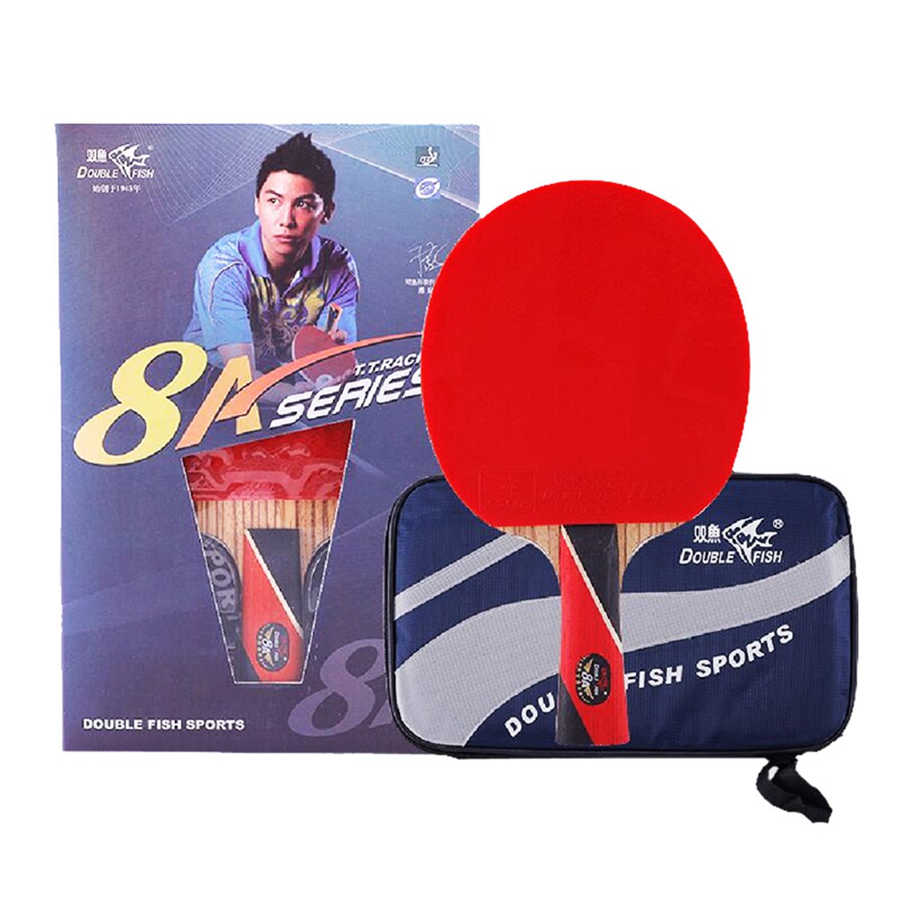 Decent Double Fish Ping Pong Racket Table Tennis Paddle Bat cover bag case pouch