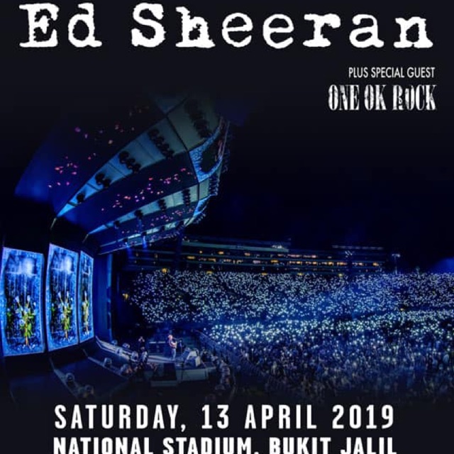 ed sheeran concert malaysia 2019