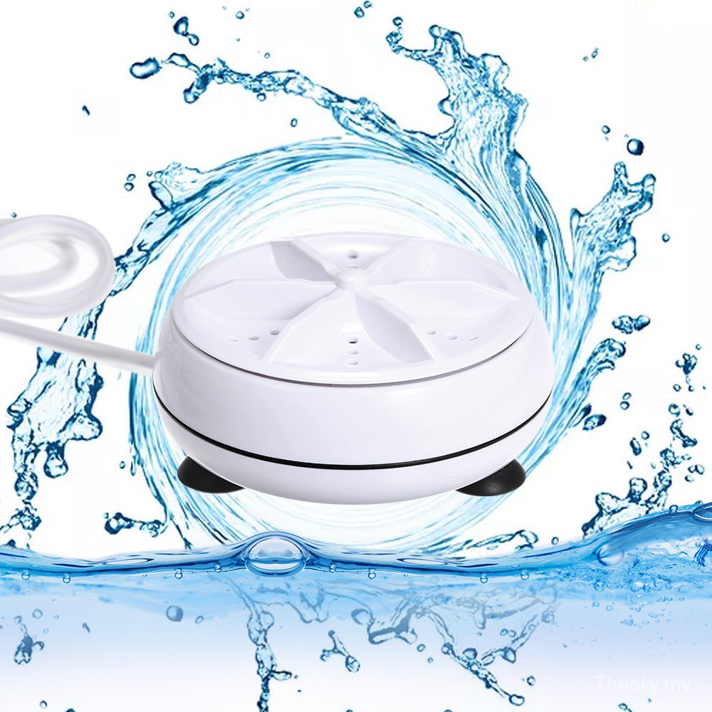 【Ready Stock 】Mini Washing Machine Portable Personal Rotating Ultrasonic Turbine Washer The dishwasher