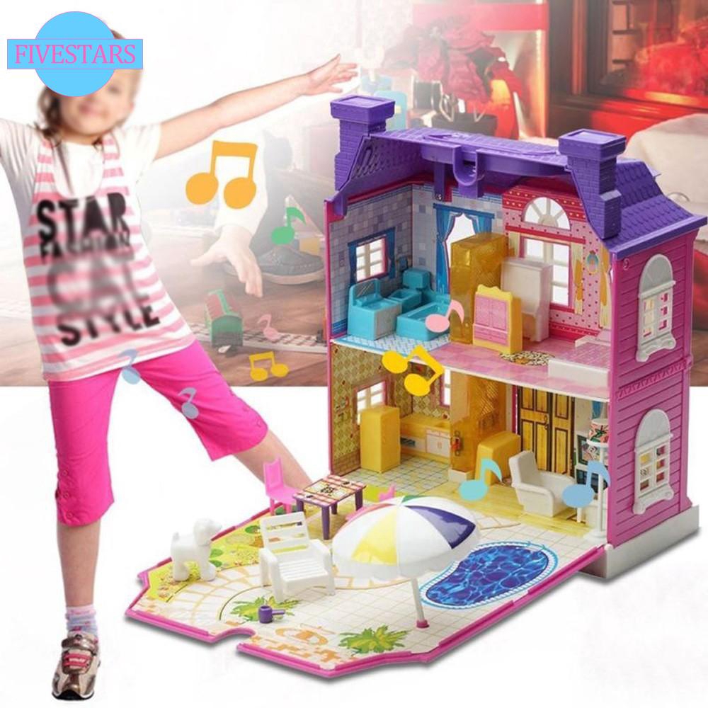 barbie plastic doll house