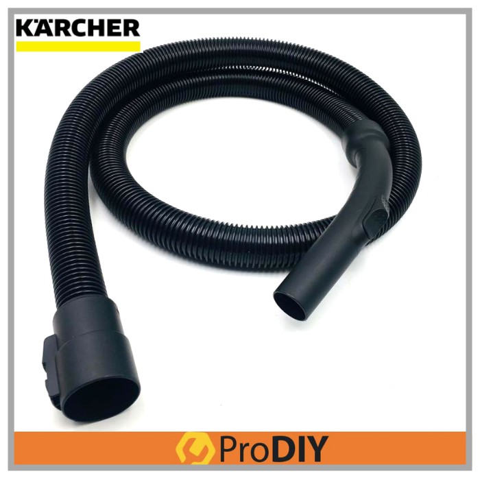 Tuyau Aspiration 2.5m Pour Aspirateurs Karcher NT20/30 WD1 à WD6 - Connecteurs Pivotants, Plastique PP+ABS+PC - Remplacement Longue Portée
