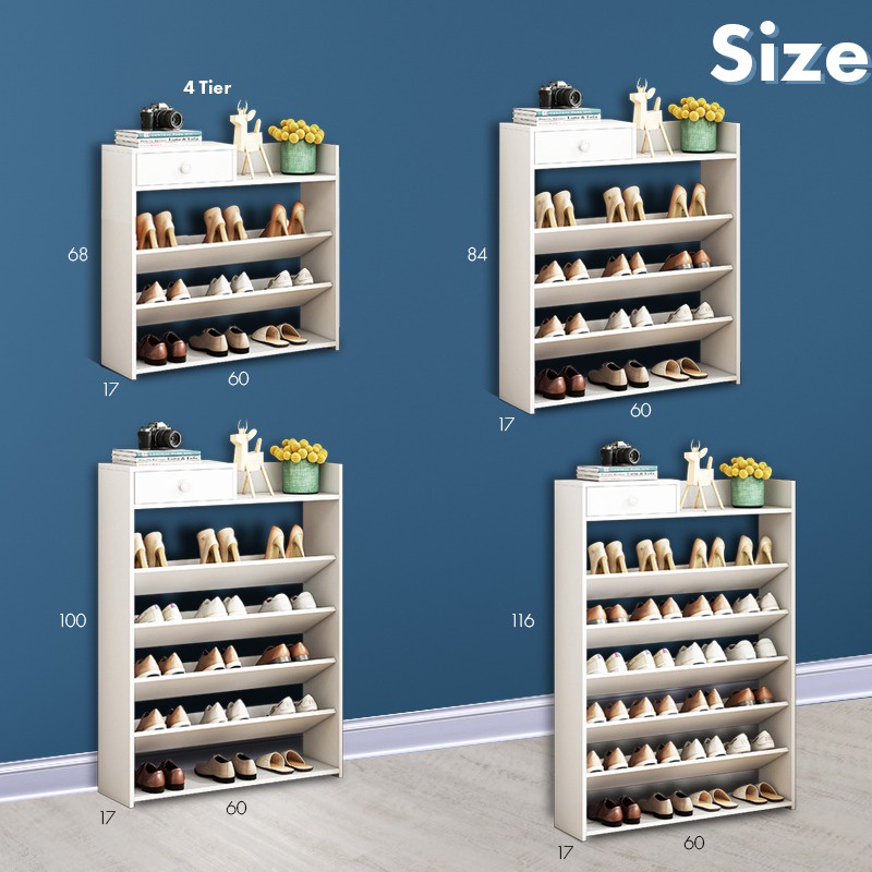 Finsso: Calix Wooden Shoe Rack / Shoe Cabinet /Rak Kasut