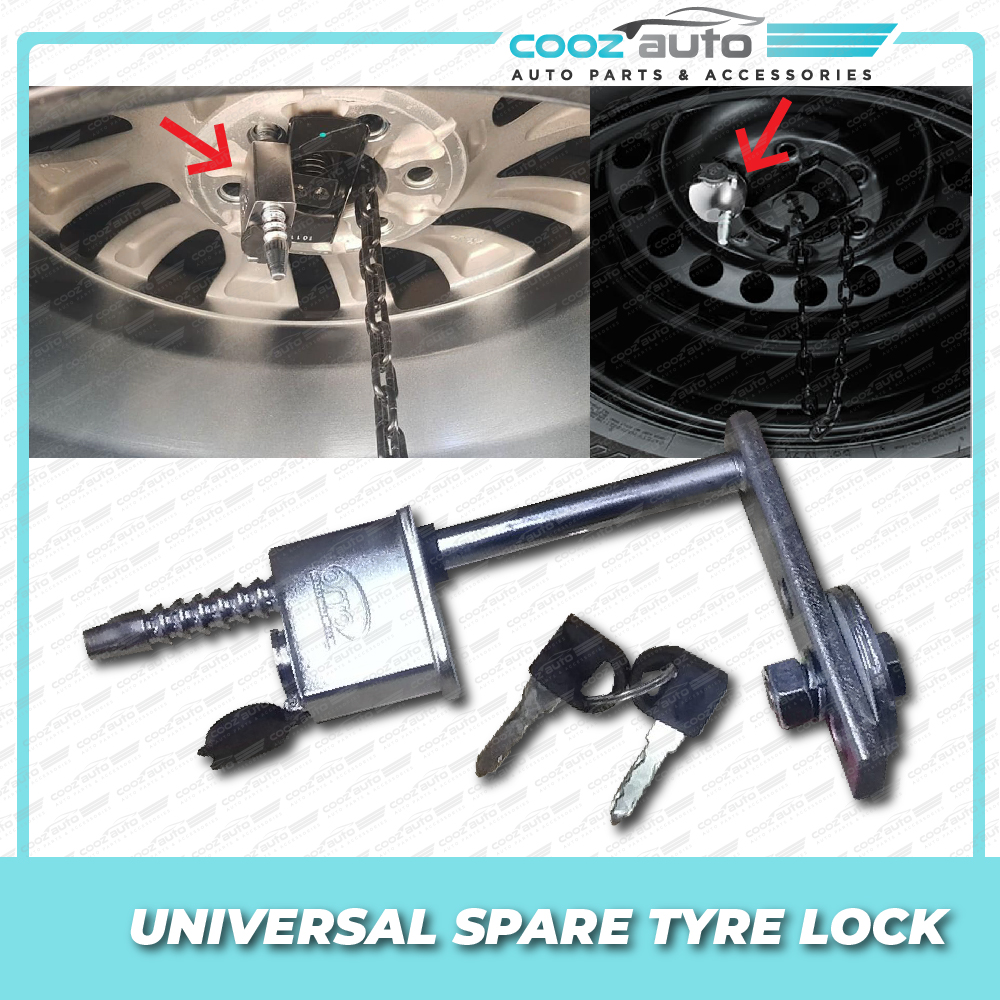 Universal 4x4 Spare Tyre Lock Tire Wheel Lock AntiTheft Devices Navara