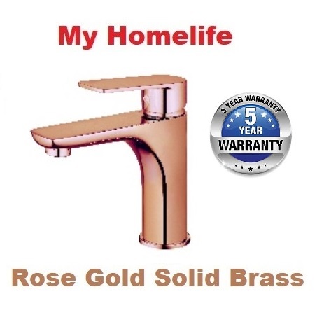 Rose Gold Bathroom Basin Tap IT-W503614-18RG / Cold tap / Solid 