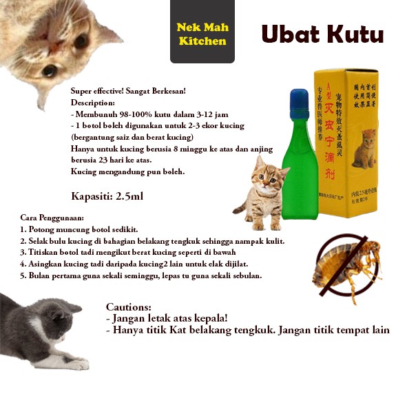 Anti Kutu Kucing Flea Out Clear Spot On Flea Tick Treatment Pet Titik Ubat Shopee Malaysia