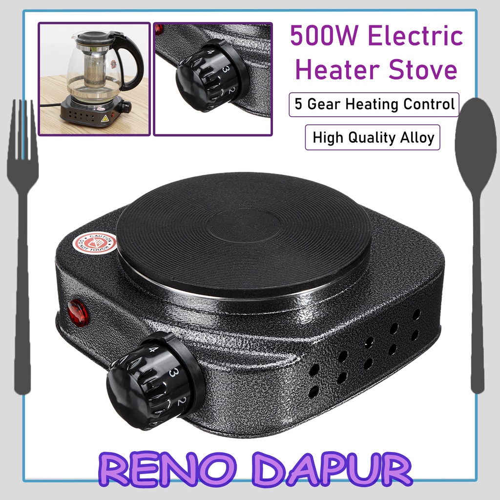 RENODAPUR 170701 Travel Cook 500W 5Gear Electric Heater Stove Outdoor