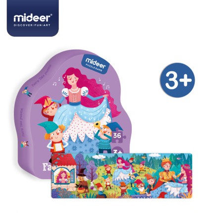 Mideer Fairy Tale Story Puzzle Snow White 36 Pcs Shopee Malaysia