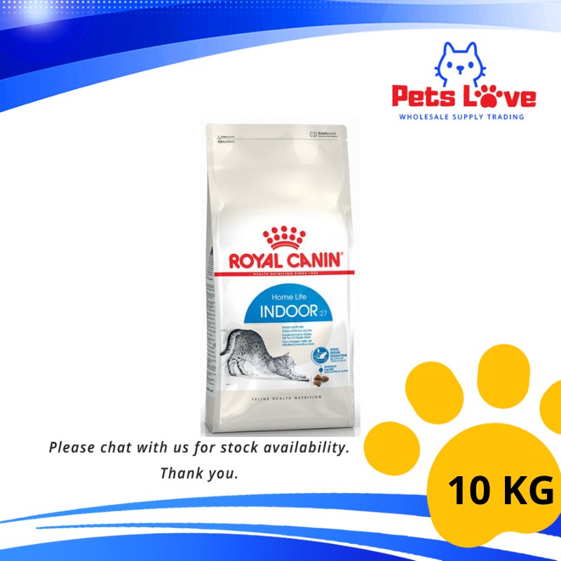 CM0133 ROYAL CANIN INDOOR 27 ADULT CAT FOOD 10KG (ORIGINAL PACKAGING