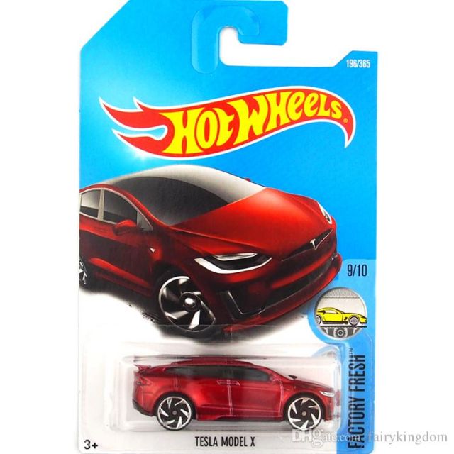 hot wheels tesla model x red