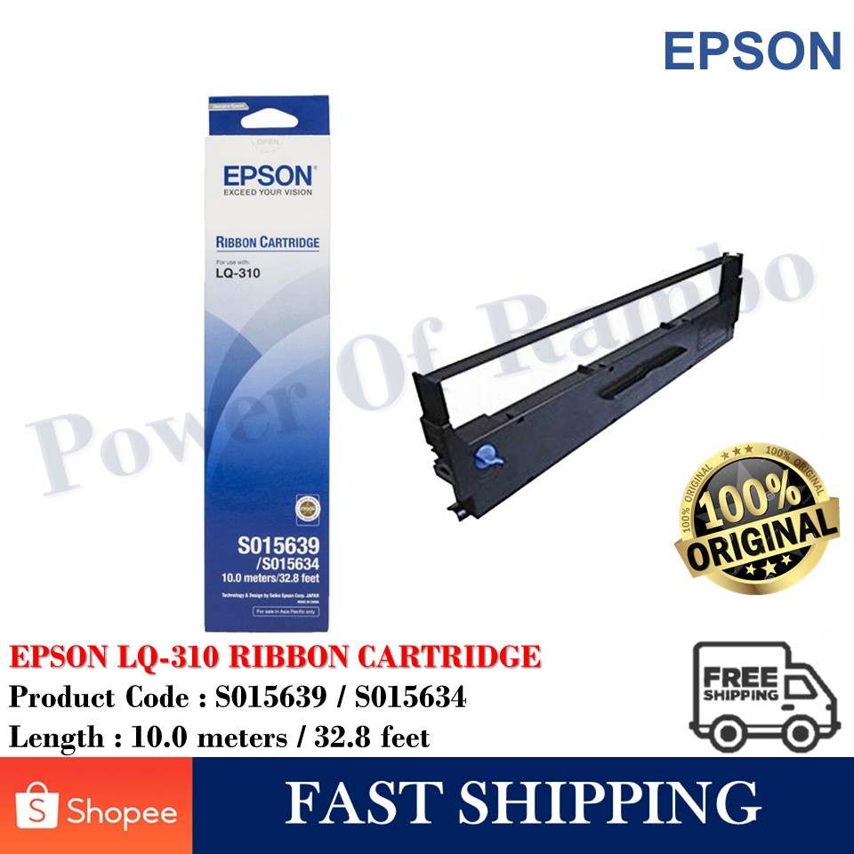 Epson LQ310 Ribbon Cartridge S015639 S015634 / LQ310 Ink Cartridge For