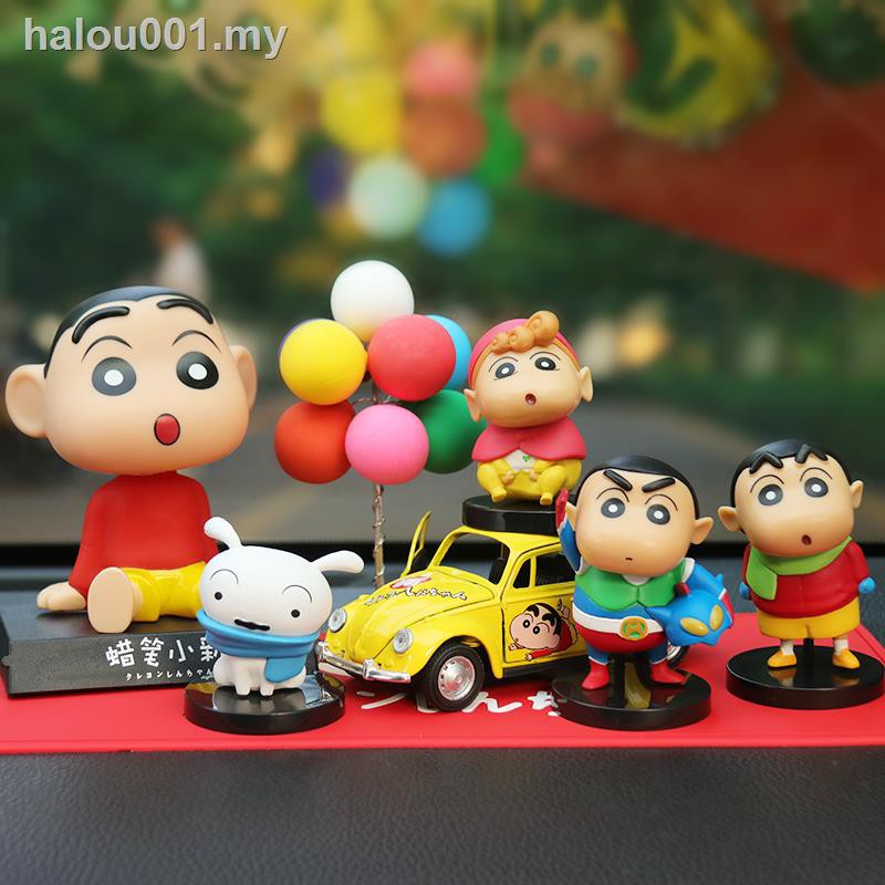 ready stockↂCreative cartoon car decoration Crayon Shinchan anime shaking  head doll interior accessories desktop figure | Shopee Malaysia