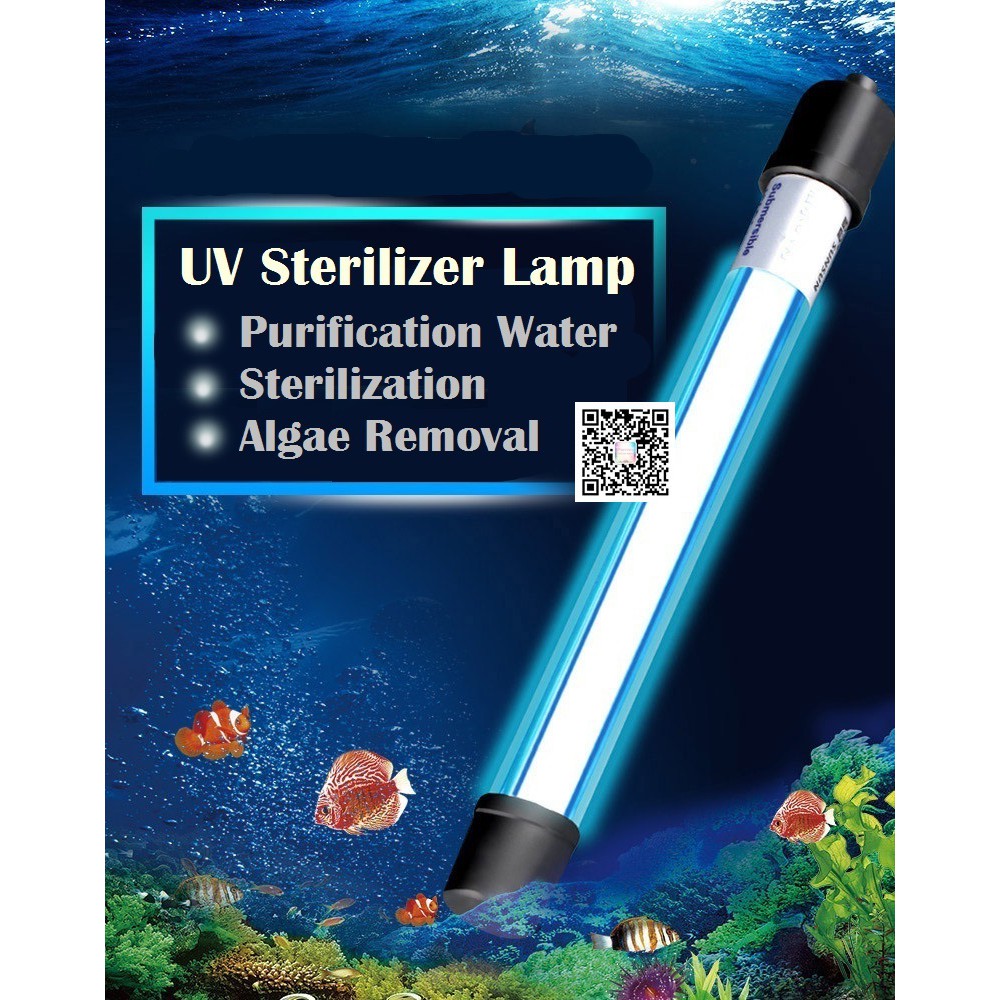 Fish Tank Submersible UV Sterilizer Lamp 9W | Shopee Malaysia