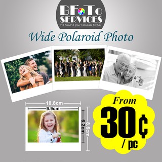 Instax Wide Polaroid Photo Print Service (Waterproof) | Cuci Gambar Polaroid