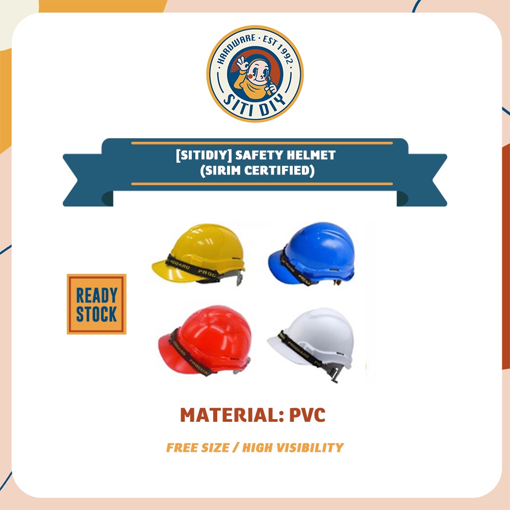 [SitiDIY] Safety Helmet (SIRIM CERTIFIED) Topi Keselamatan