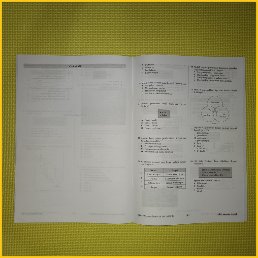 [2021] Kertas Model SPM KSSM Geografi Kertas 1 dan Kertas 2