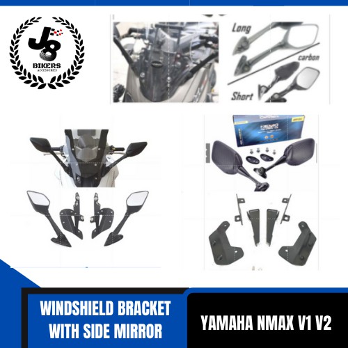 YAMAHA NMAX V1 Nmax V2 2020 windsheild adjustable bracket with side mirror BRACKET WINDSHIELD