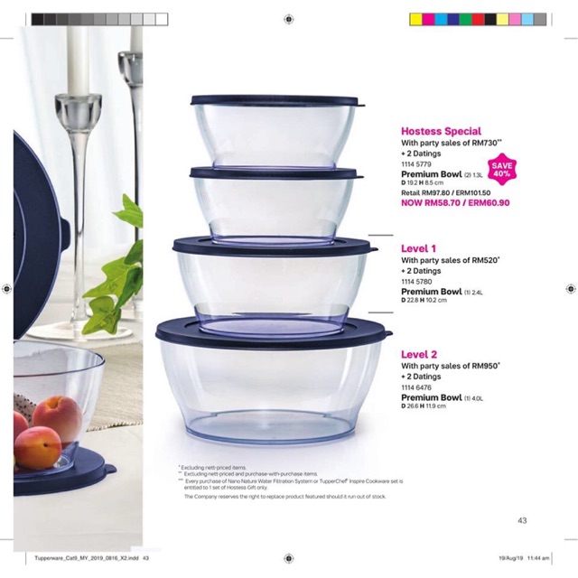 TUPPERWARE PREMIUM BOWL