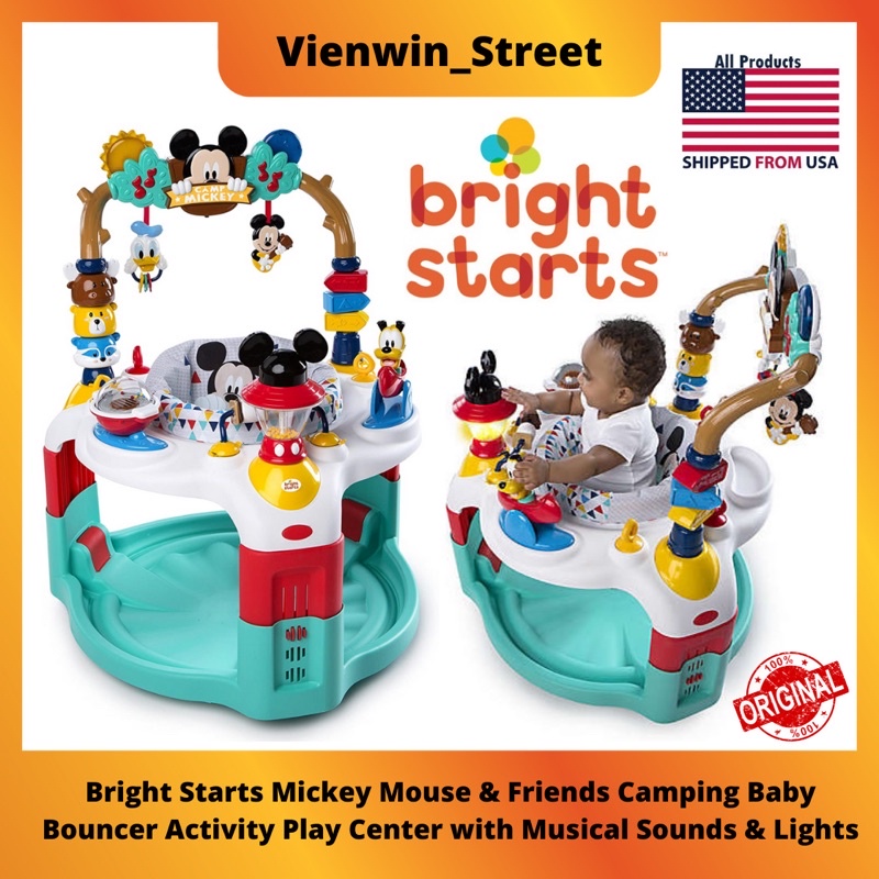 Bright Starts Disney Baby Mickey Mouse Camping w Friends Activity