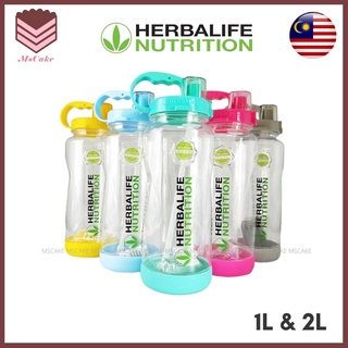 【READY STOCK】Macaron Herbalife Drinking Water Leakproof Water Bottle 1L&2L