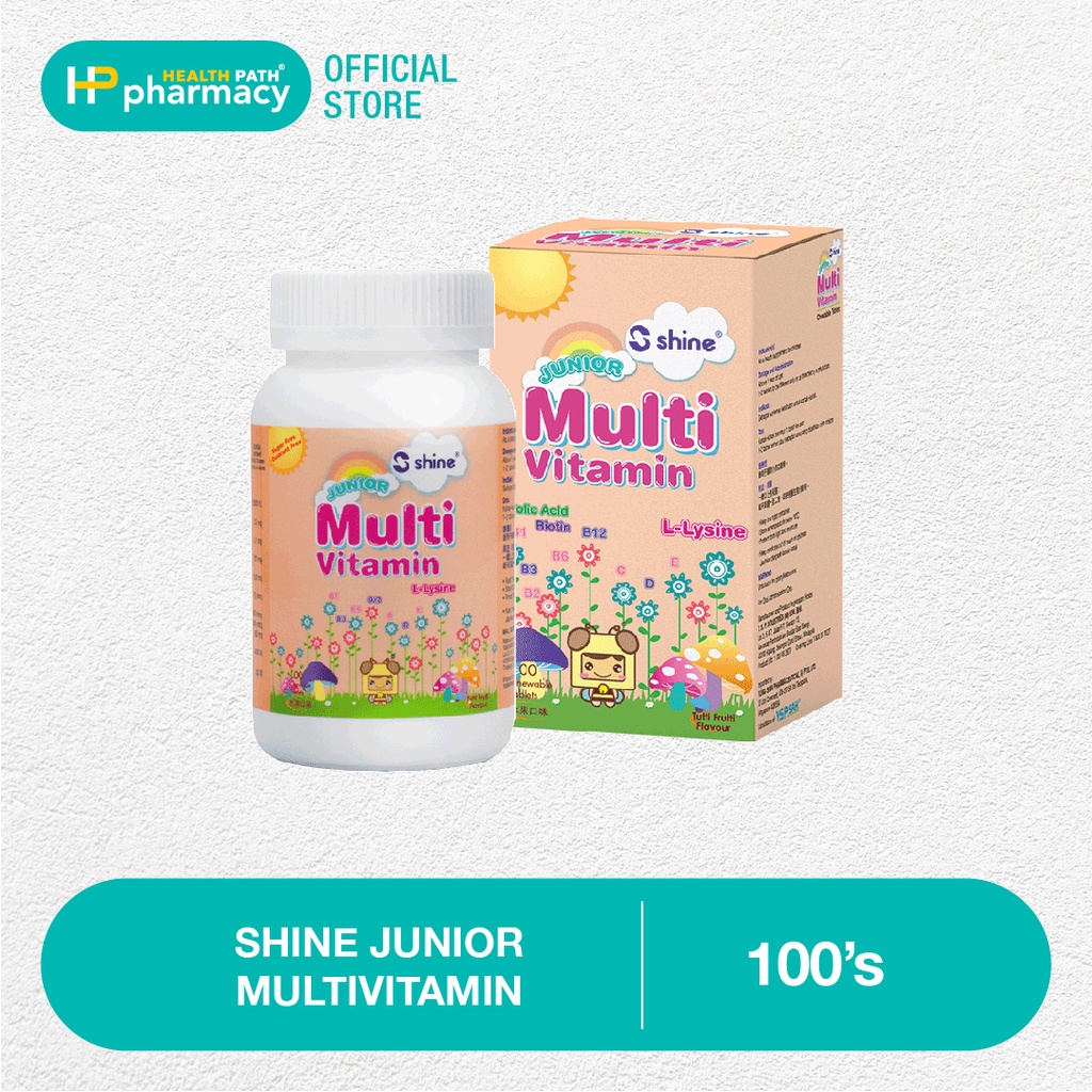 Shine Junior Multivitamin (100's) exp 09/2024 Shopee Malaysia