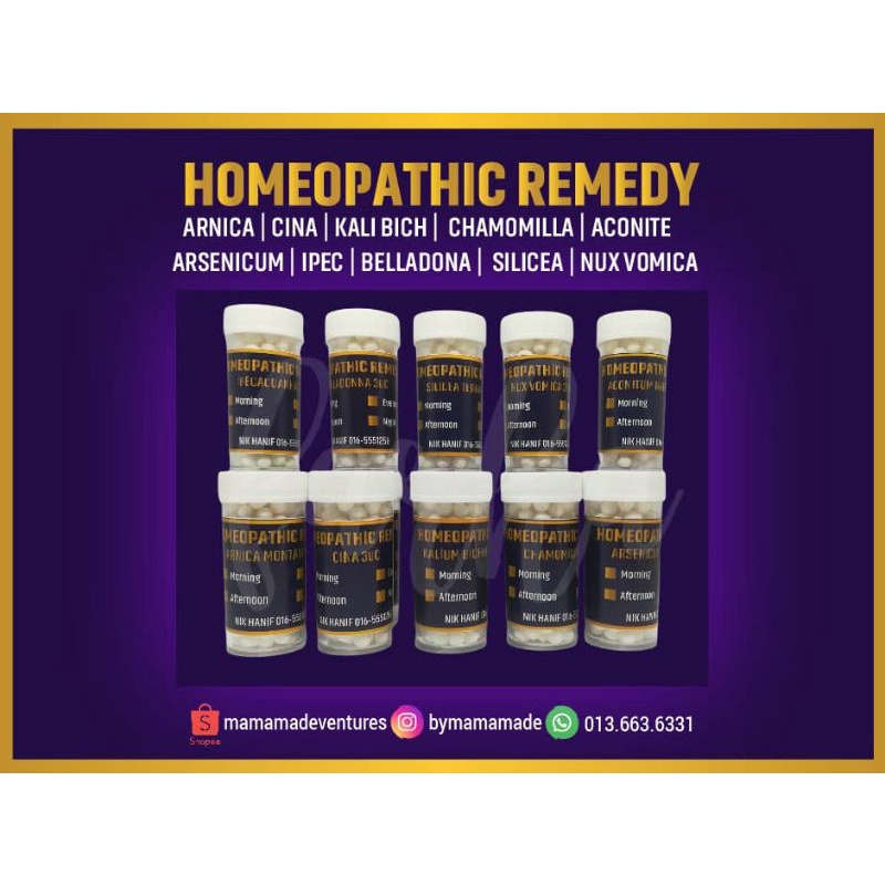 HOMEOPATHIC REMEDY PENAWAR HOMEOPATI 30C / REFILL SET HIJAU