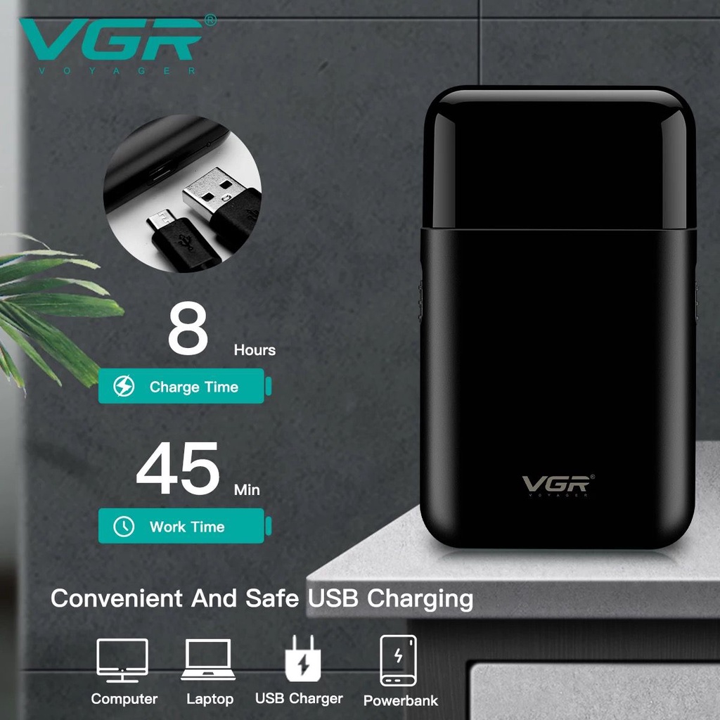 VGR V-390 Professional Electric Shaver Rechargeable Razor for Face Care ...