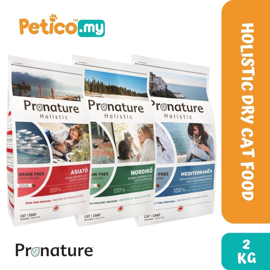 Pronature Holistic Grain Free Cat 2kg Dry Cat Food (Mediterranea Salmon