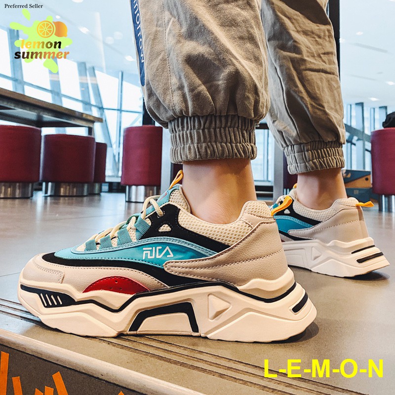 Casual FILA Korea Men Shoes Breathable & Sport Kasut Sukan Lelaki OOTD |  Shopee Malaysia