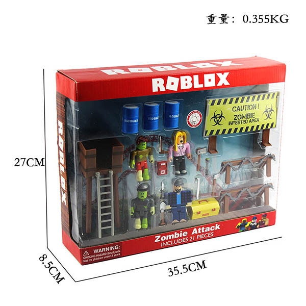 Cartoon Pvc Roblox Virtual Reality Zombie Attack Kid S Toys Festival Gifts Toy Shopee Malaysia - roblox zombie attack 21 piece playset
