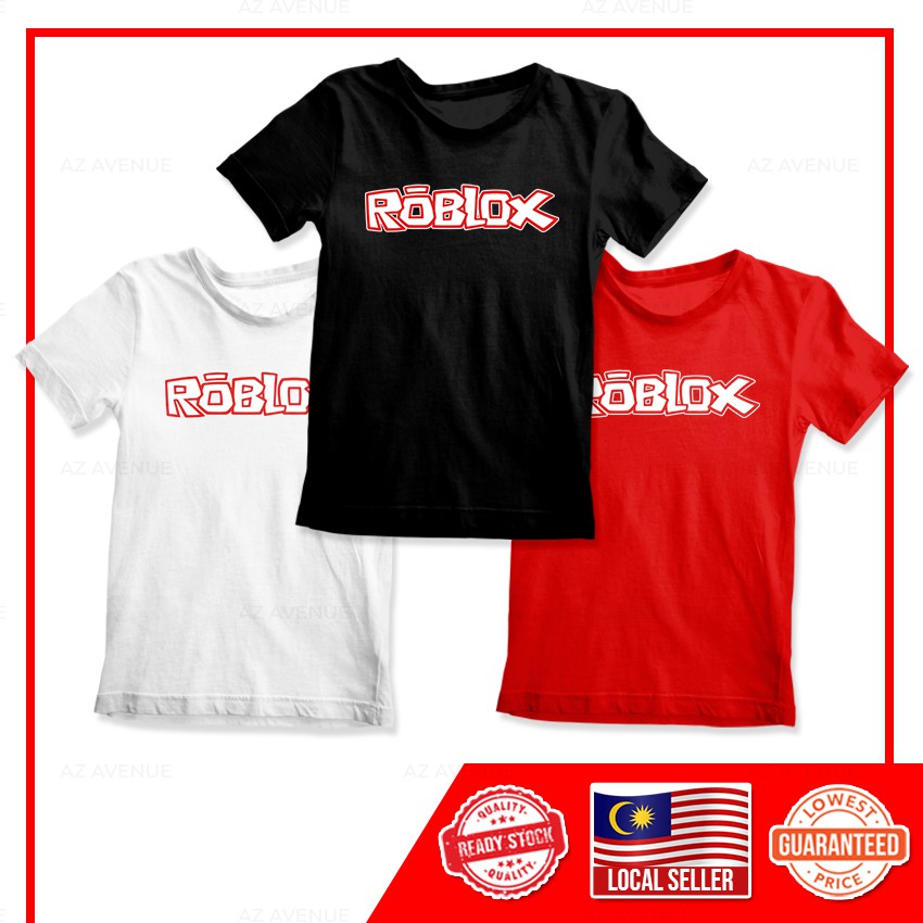 Roblox Game Children Budak Kids Clothes Boy Unisex 3 14 Years Old Short Sleeve T Shirt T Shirt Shirts Rob Kid 0002 Shopee Malaysia - baju roblox