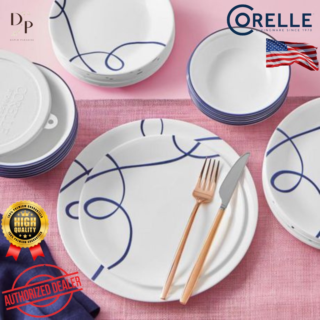 Original USA Corelle Lia Loose Item (Dinner Plate 26cm, Luncheon Plate