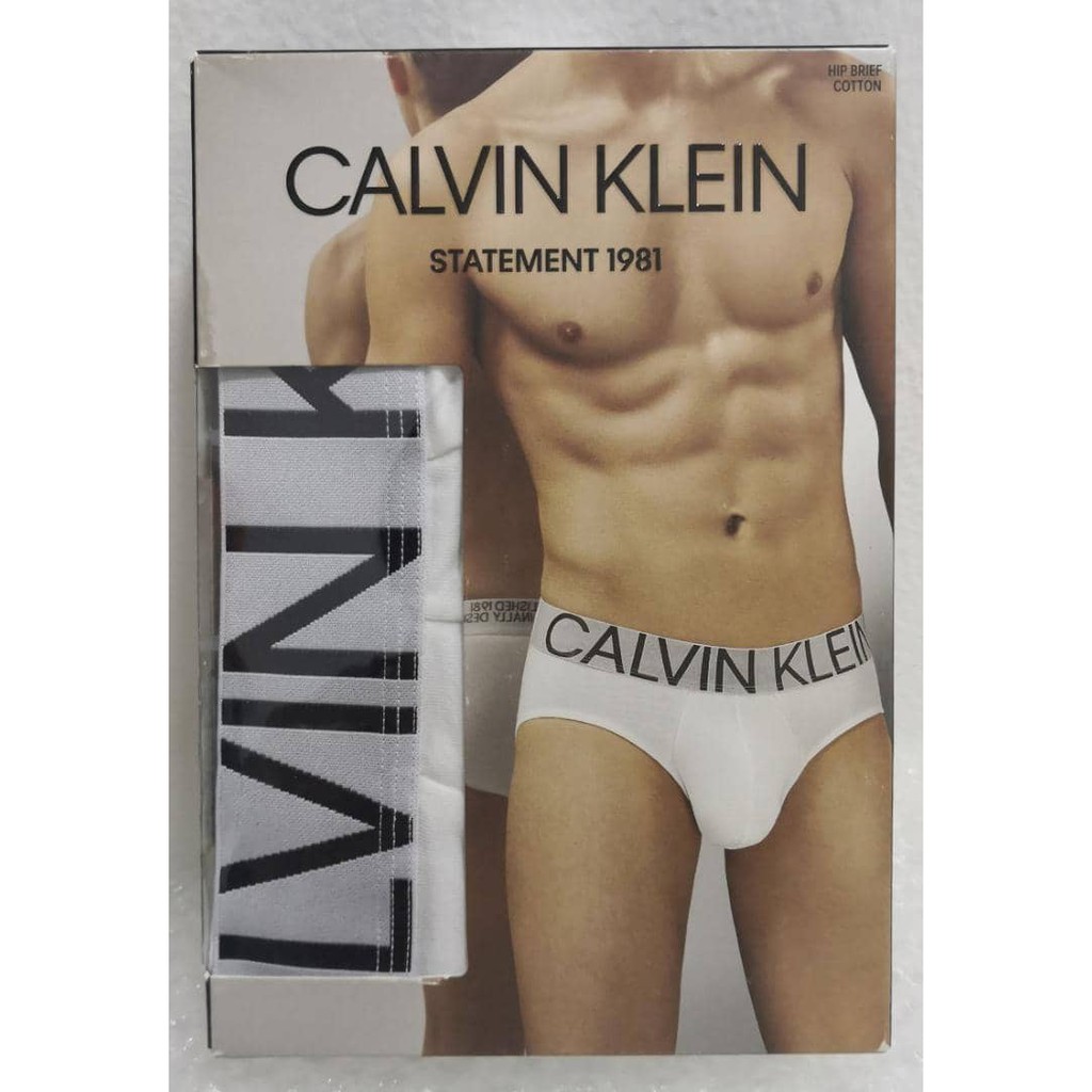 CALVIN KLEIN STATEMENT 1981 HIP BRIEF COTTON CK Underwear | Shopee Malaysia